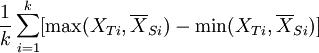 {1\over k} \sum_{i=1}^k