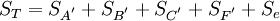 S_T=S_{A^'}+S_{B^'}+S_{C^'}+S_{F^'}+S_e